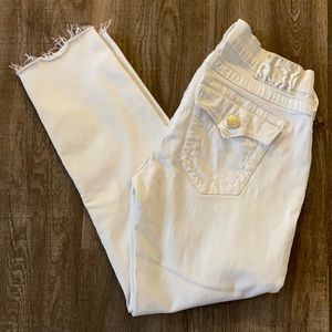 True Religion White Jodie Skinny Jeans